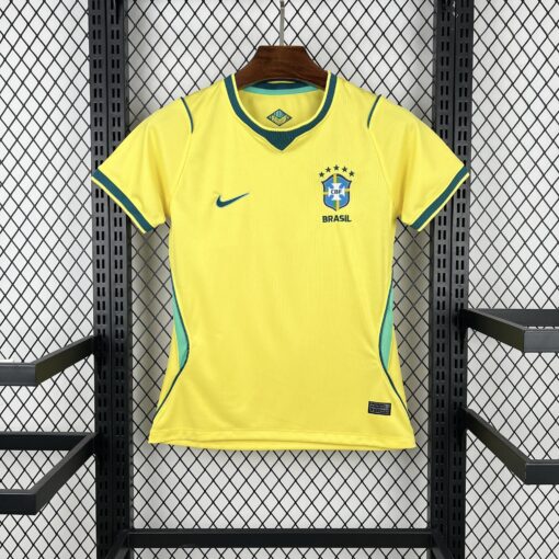 Womens 2026 Brazil Home World Cup Jersey
