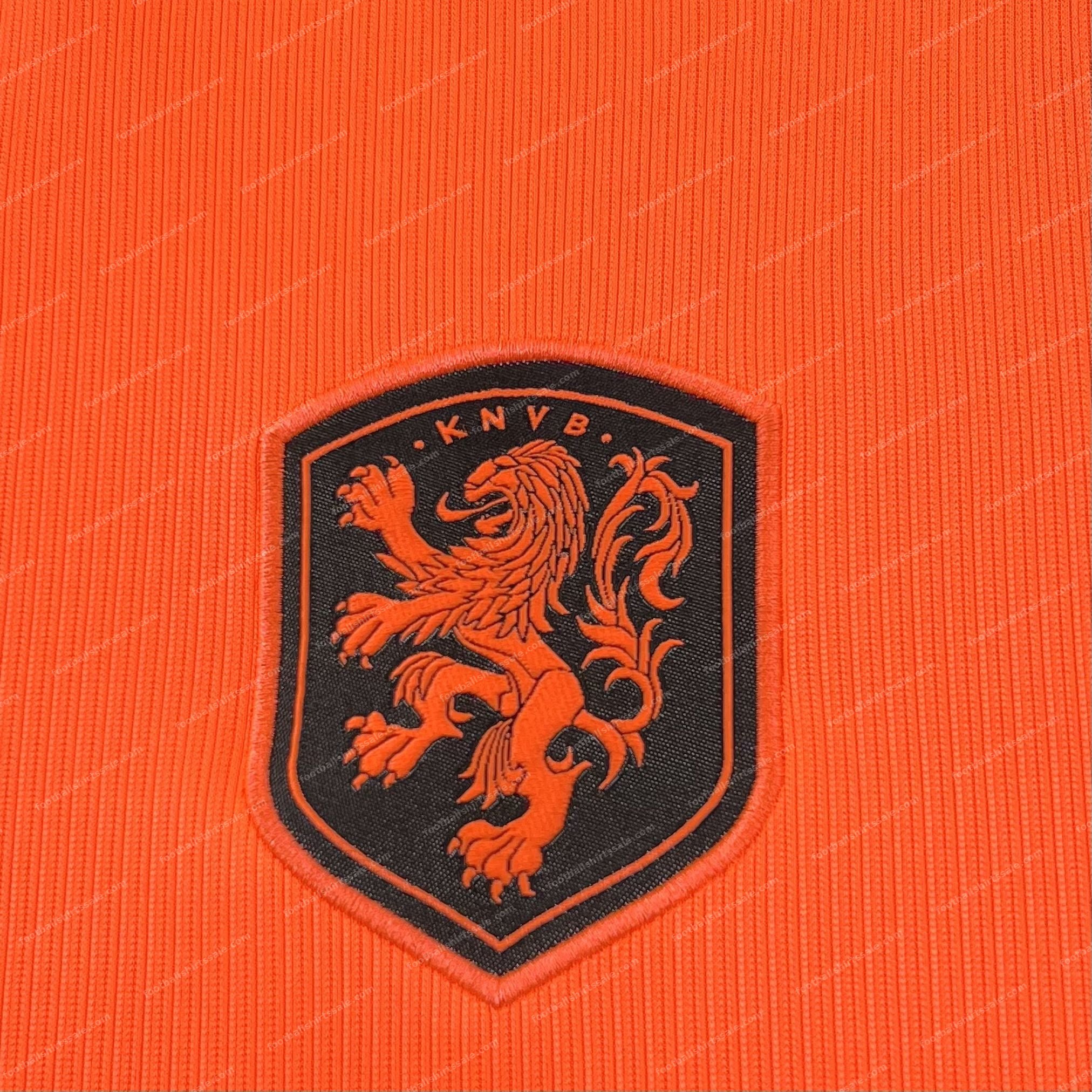 Womens 2026 Netherlands Home World Cup Football Shirt - Detail 4