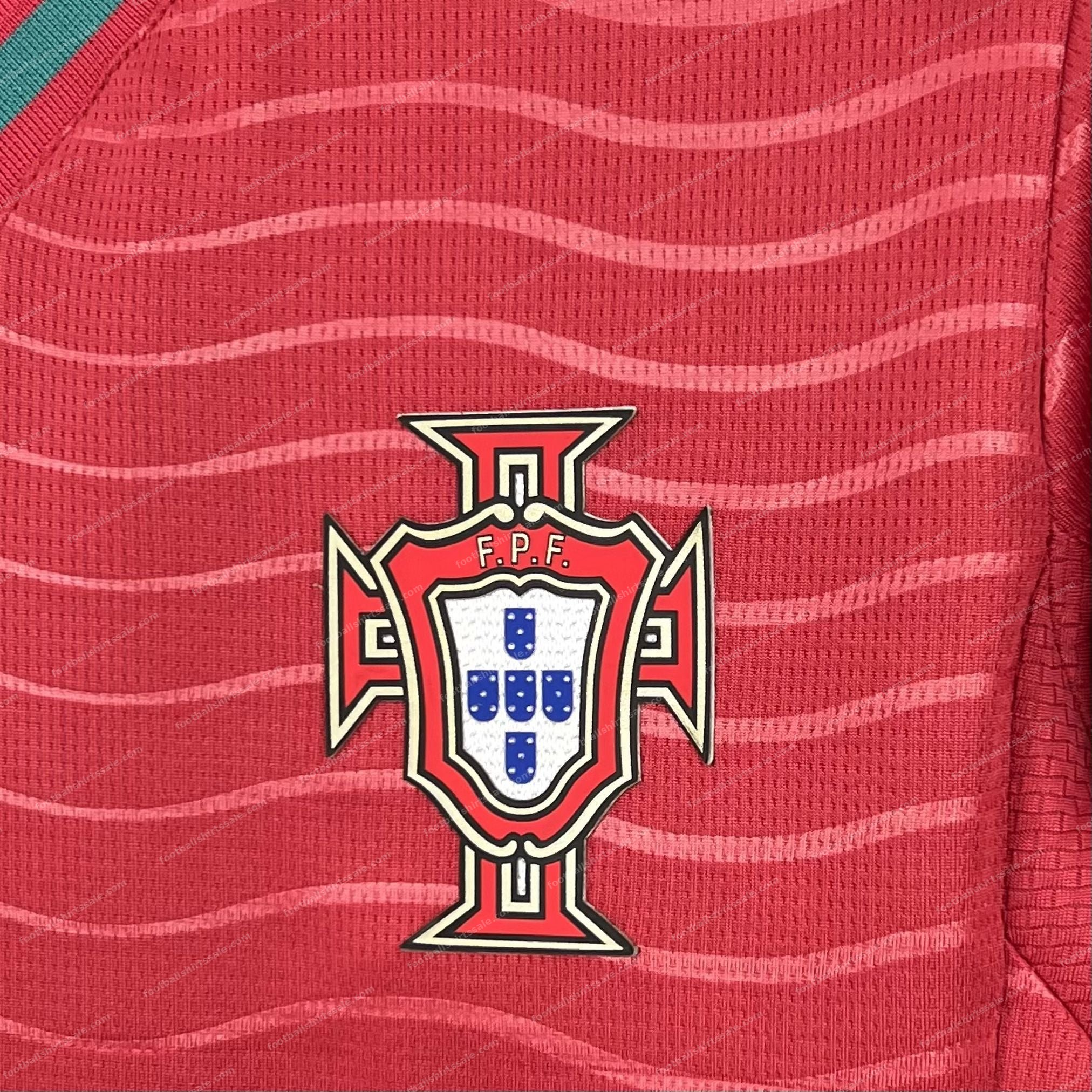 Womens 2026 Portugal Home Football Shirt - Detail 4
