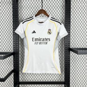 Womens 2025/2026 Real Madrid Home Football Shirt