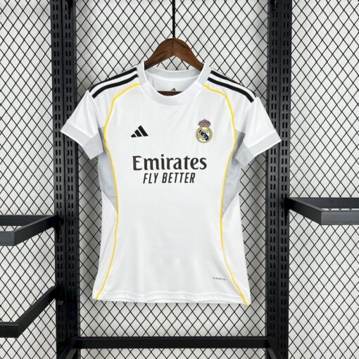 Womens 2025/2026 Real Madrid Home Football Shirt