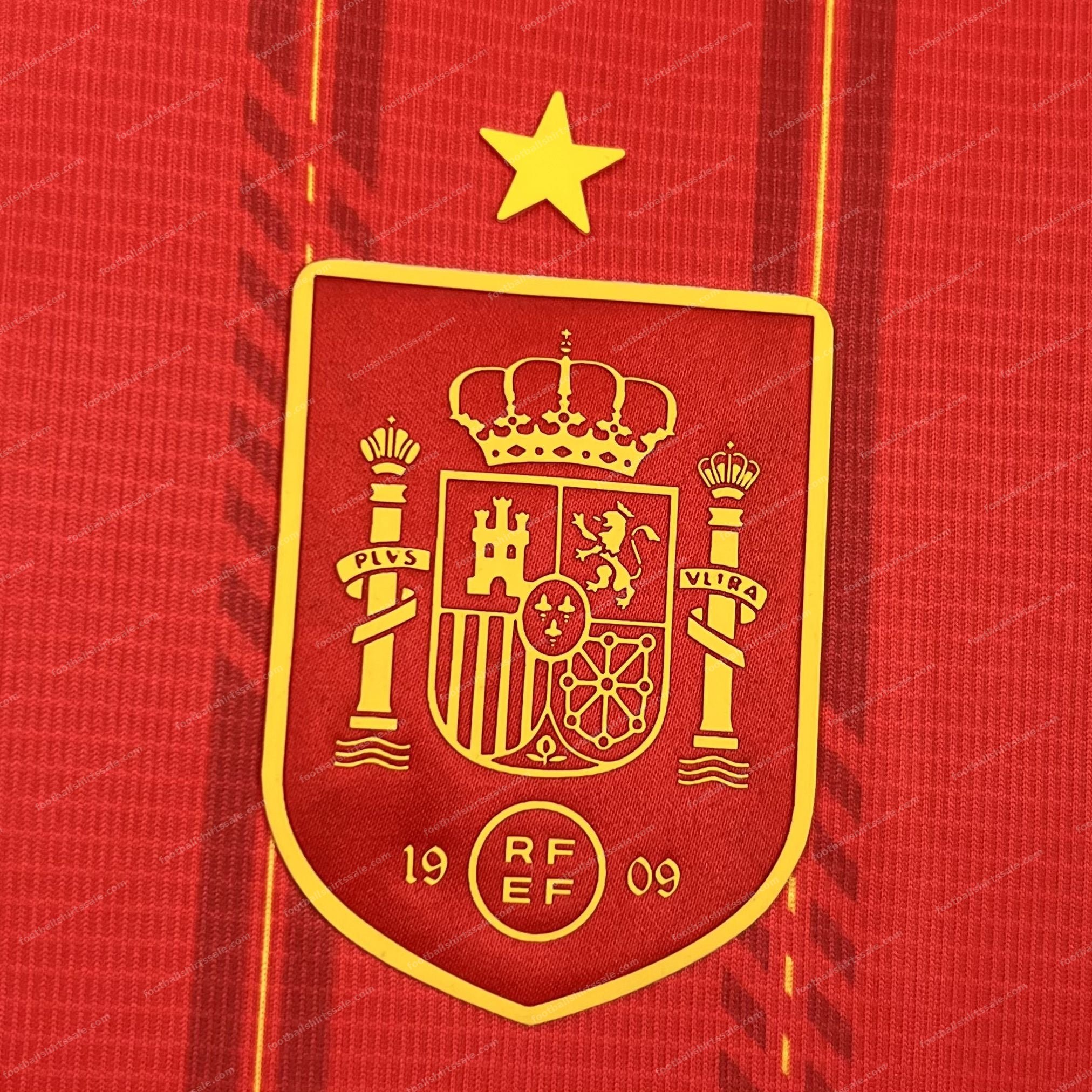 Womens 2026 Spain Home World Cup Football Jersey - Detail 4
