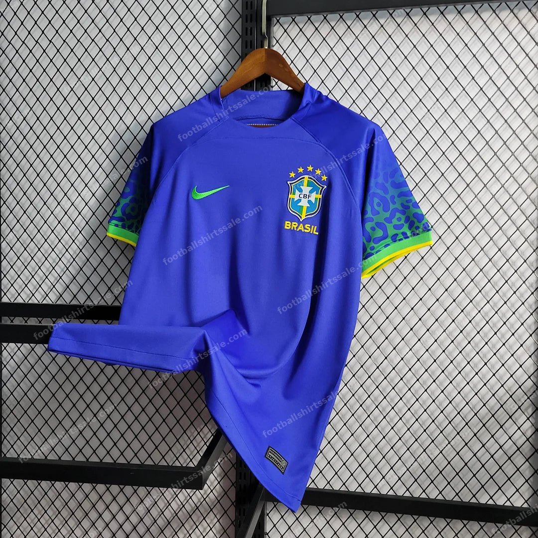 2022 World Cup Brazil Away Soccer Jersey - Detail 2