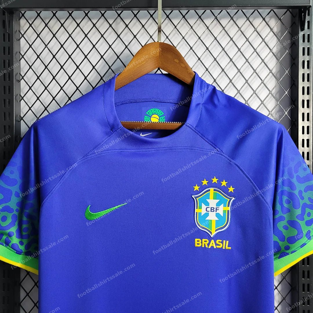 2022 World Cup Brazil Away Soccer Jersey - Detail 3