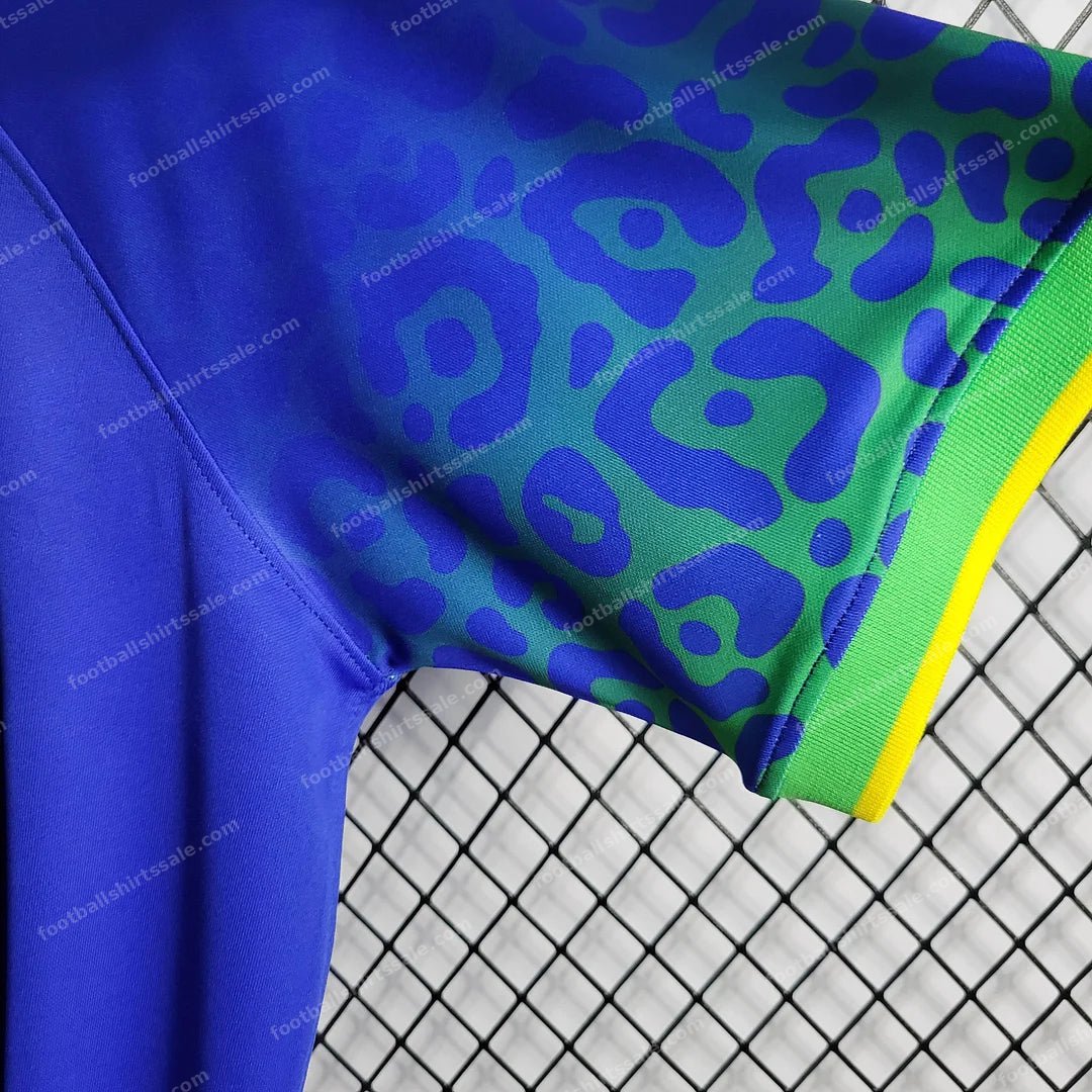 2022 World Cup Brazil Away Soccer Jersey - Detail 6