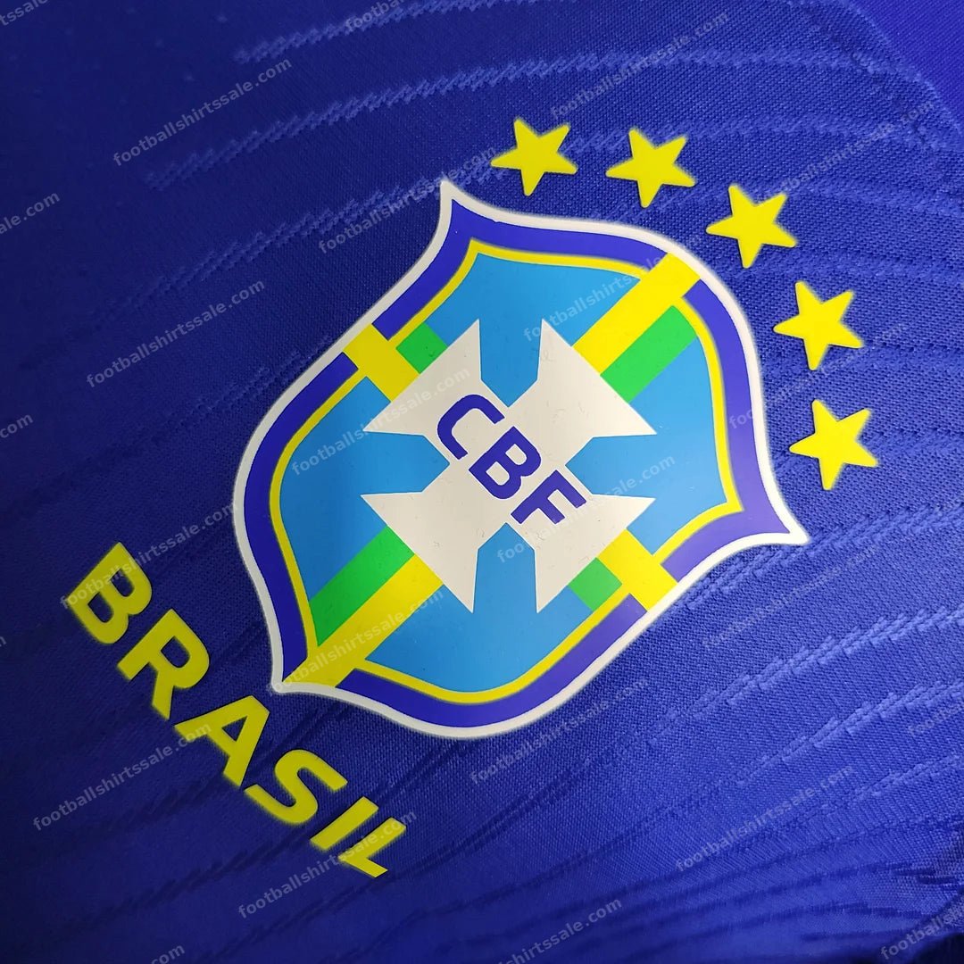 2022 World Cup Brazil Away Soccer Jersey – Player Version - Detail 5