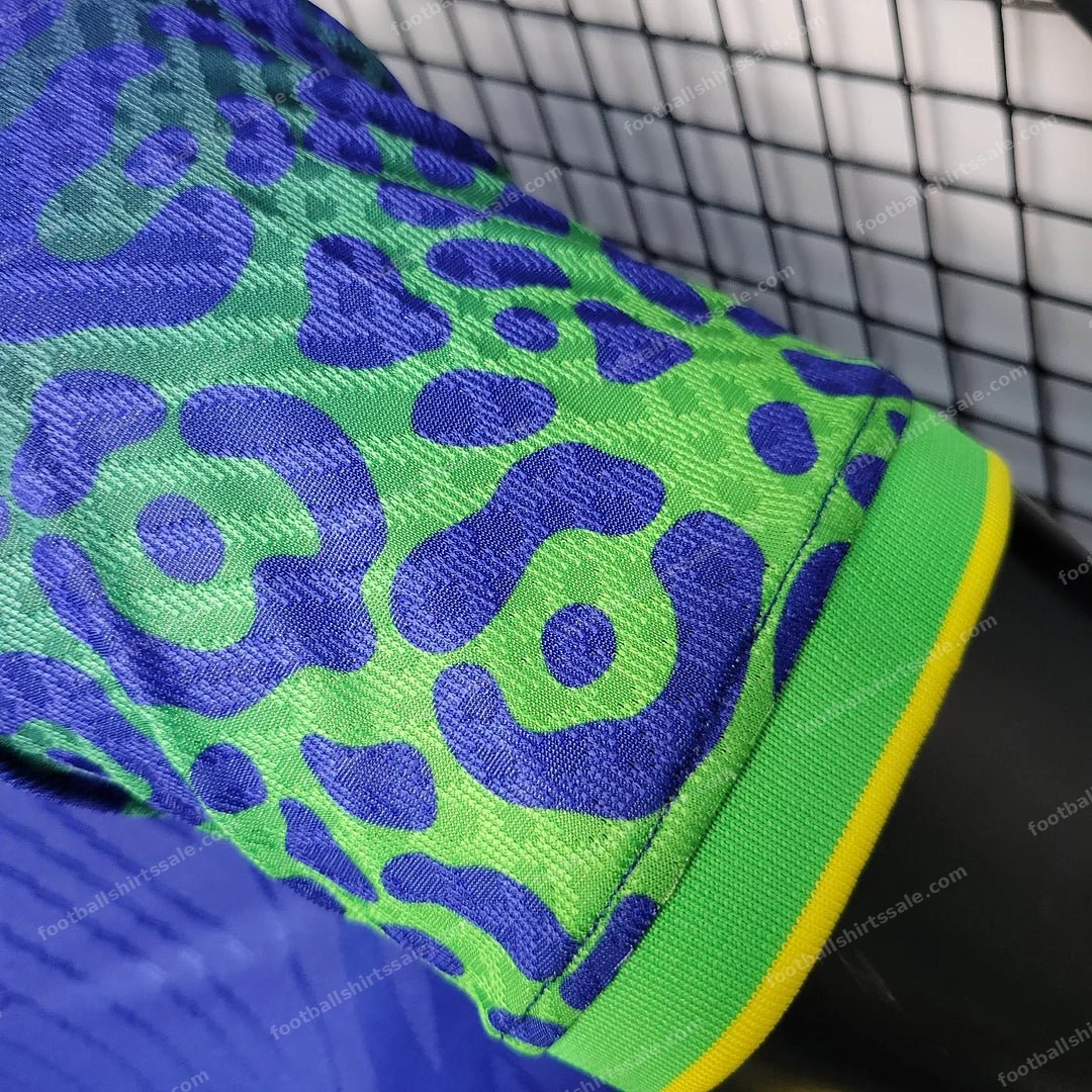 2022 World Cup Brazil Away Soccer Jersey – Player Version - Detail 7