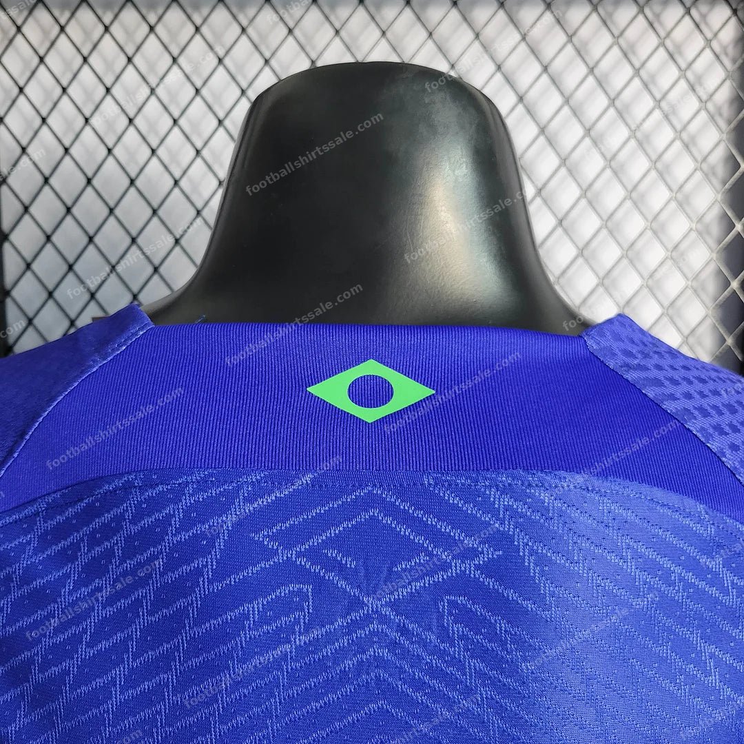 2022 World Cup Brazil Away Soccer Jersey – Player Version - Detail 8