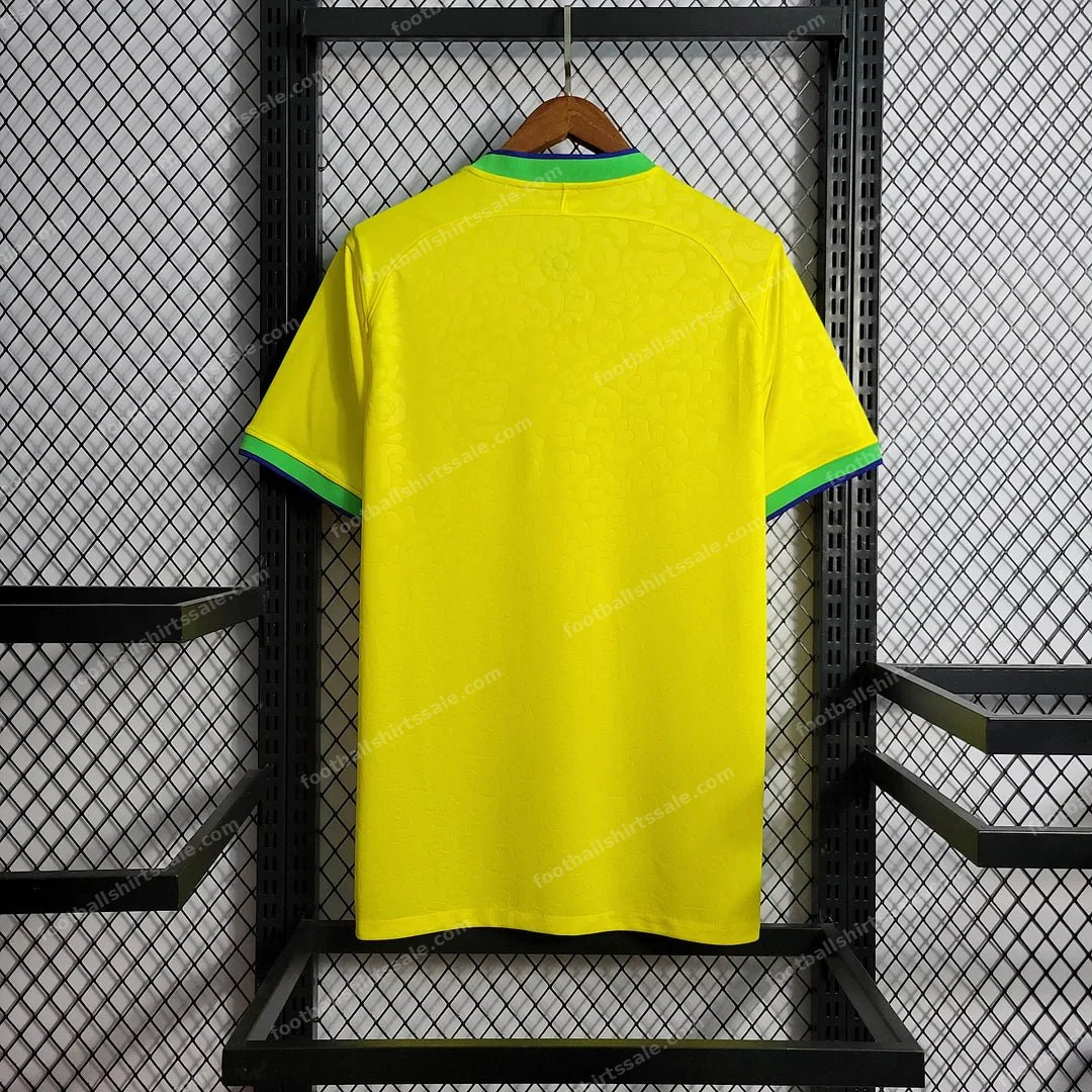 2022 World Cup Brazil Home Soccer Jersey - Detail 1