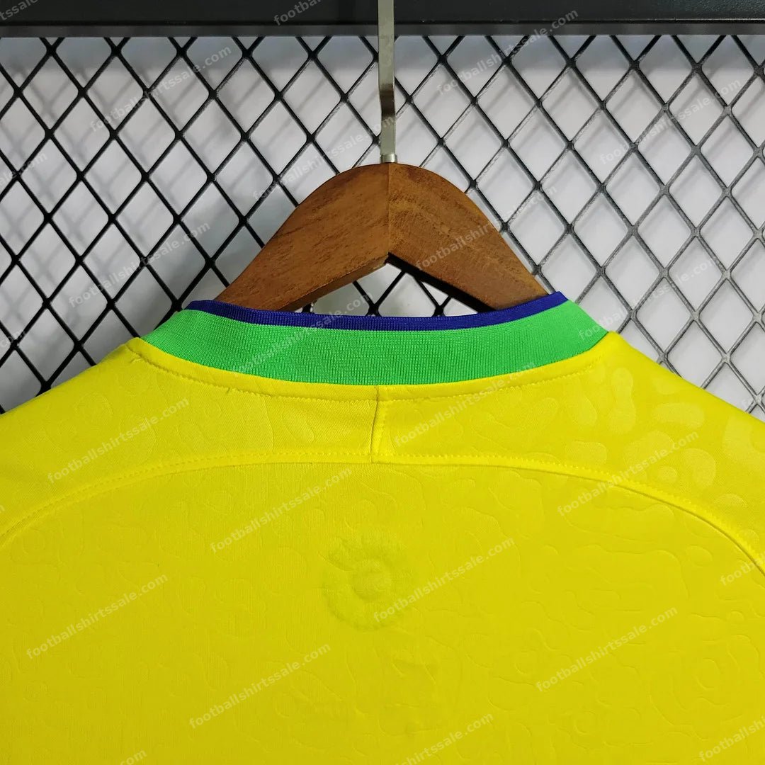 2022 World Cup Brazil Home Soccer Jersey - Detail 7
