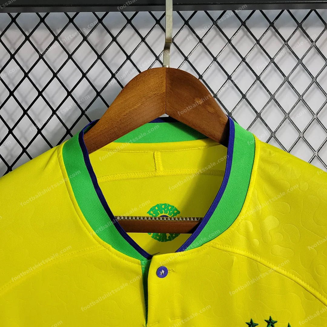 2022 World Cup Brazil Home Soccer Jersey - Detail 8