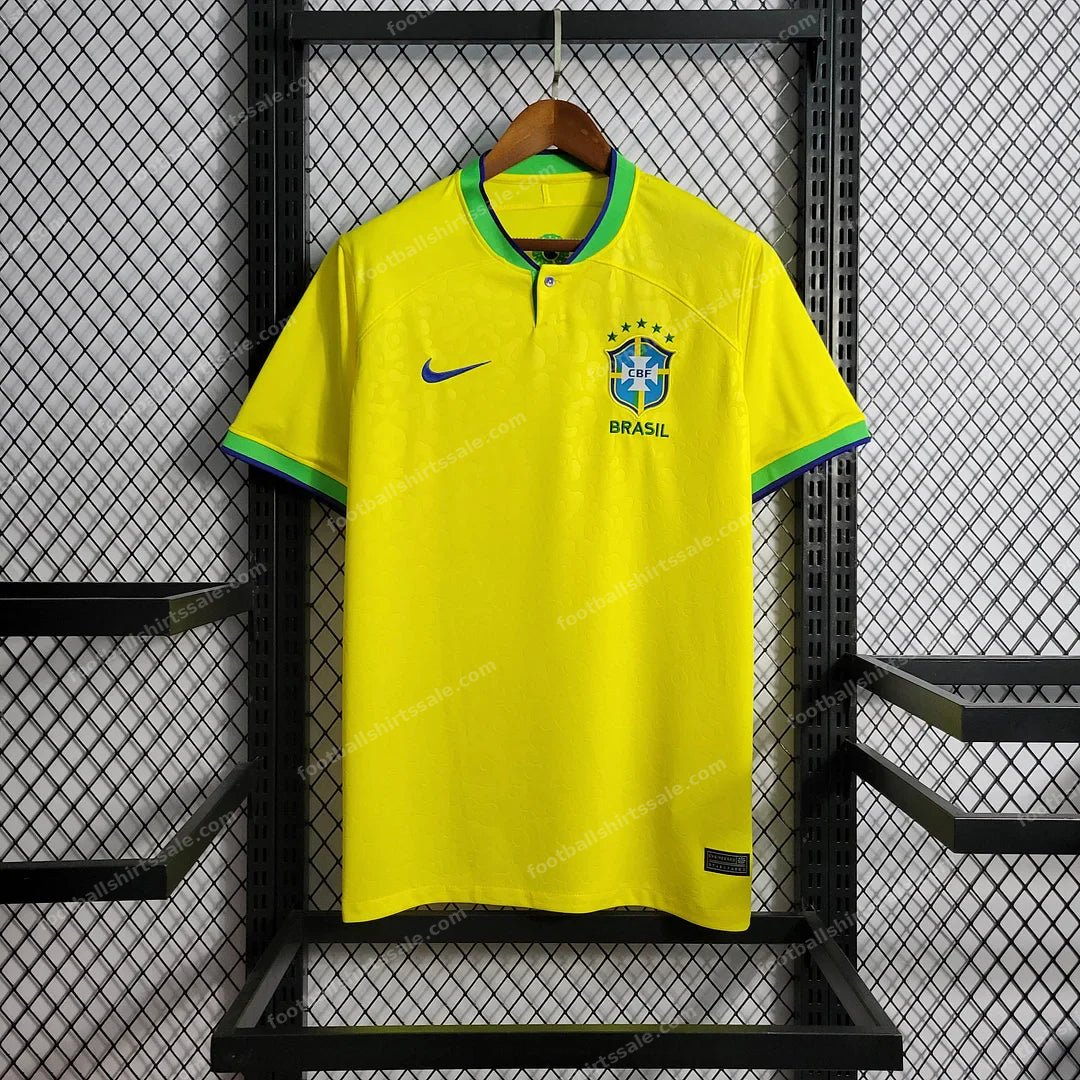 2022 World Cup Brazil Home Soccer Jersey