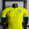 2022 World Cup Brazil Home Soccer Jersey – Player Version - Detail 2