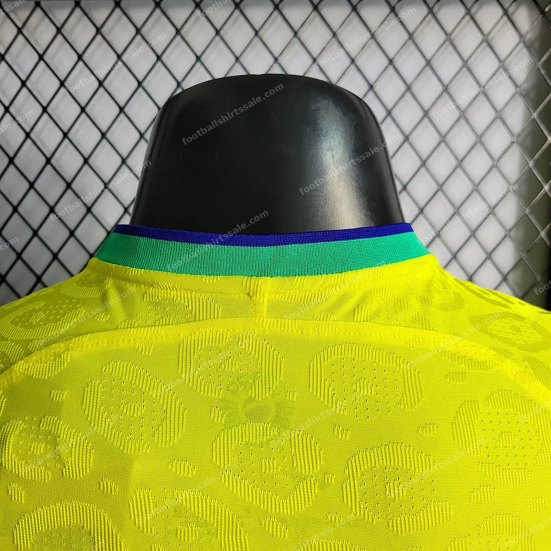 2022 World Cup Brazil Home Soccer Jersey – Player Version - Detail 8