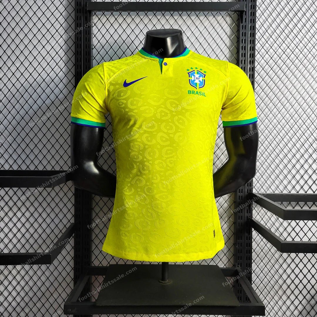 2022 World Cup Brazil Home Soccer Jersey – Player Version