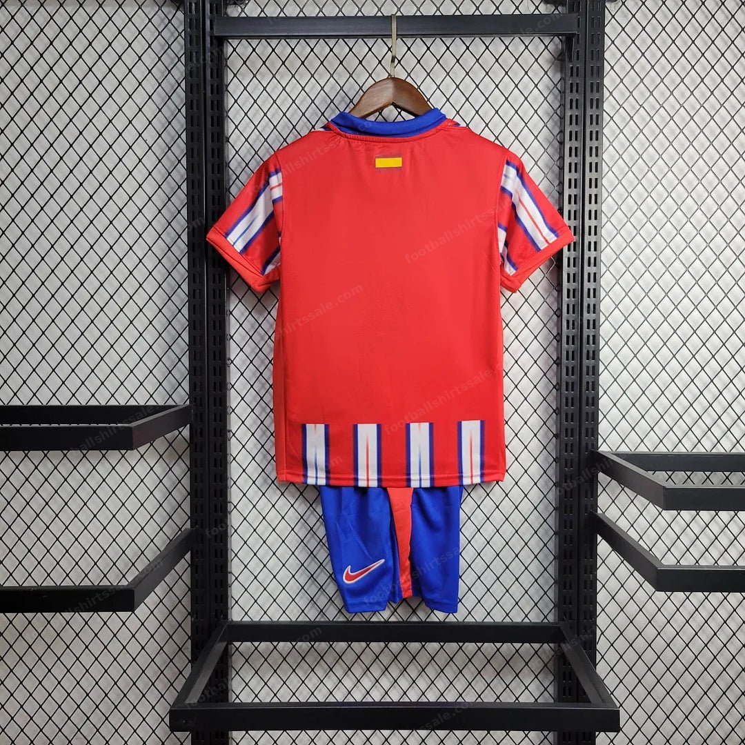 2024/2025 Atletico Madrid Home Football Shirt Kids Size 1:1 Thai Quality - Detail 1