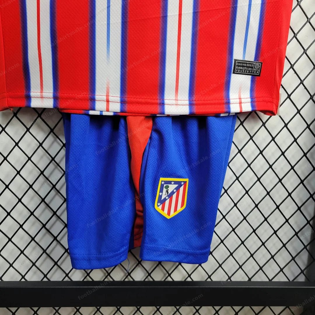 2024/2025 Atletico Madrid Home Football Shirt Kids Size 1:1 Thai Quality - Detail 5