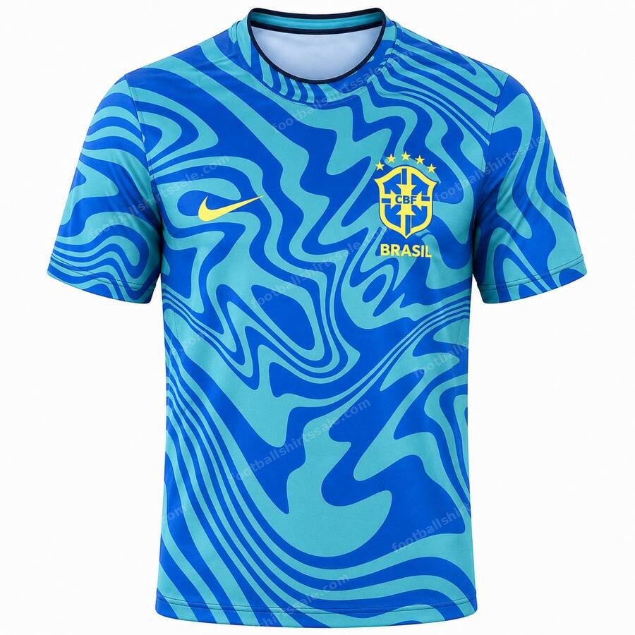 Brazil Pre Match Training Football Top 2