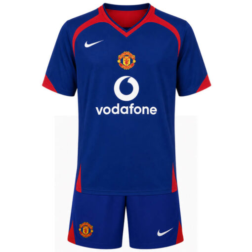 Retro Manchester United Away Kids Kit 05 06