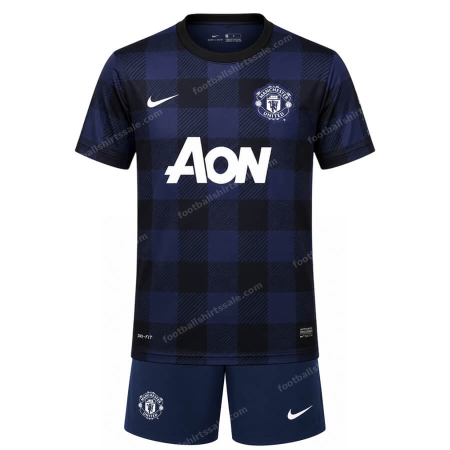 Retro Manchester United Away Kids Kit 13 14
