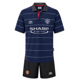 Retro Manchester United Away Kids Kit 99 00