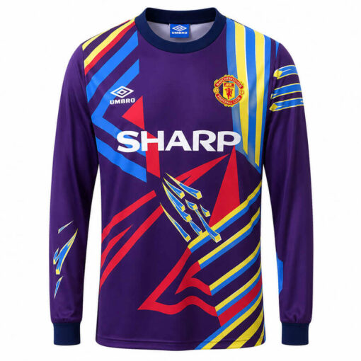 Retro Manchester United Goalkeeper Shirt 1992 Purple