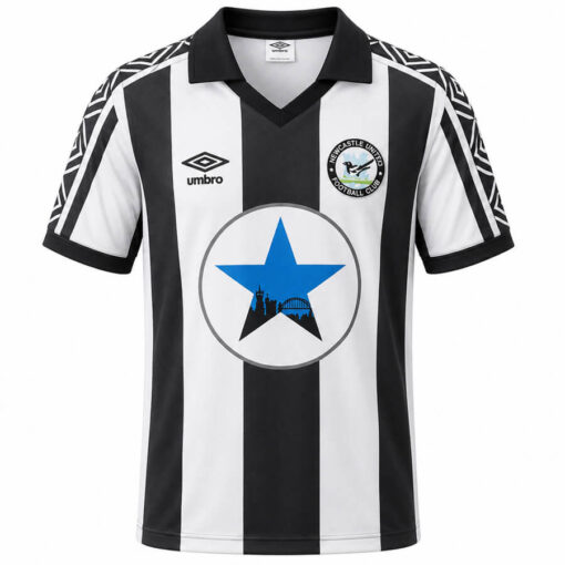 Retro Newcastle United Home Shirt 80 82