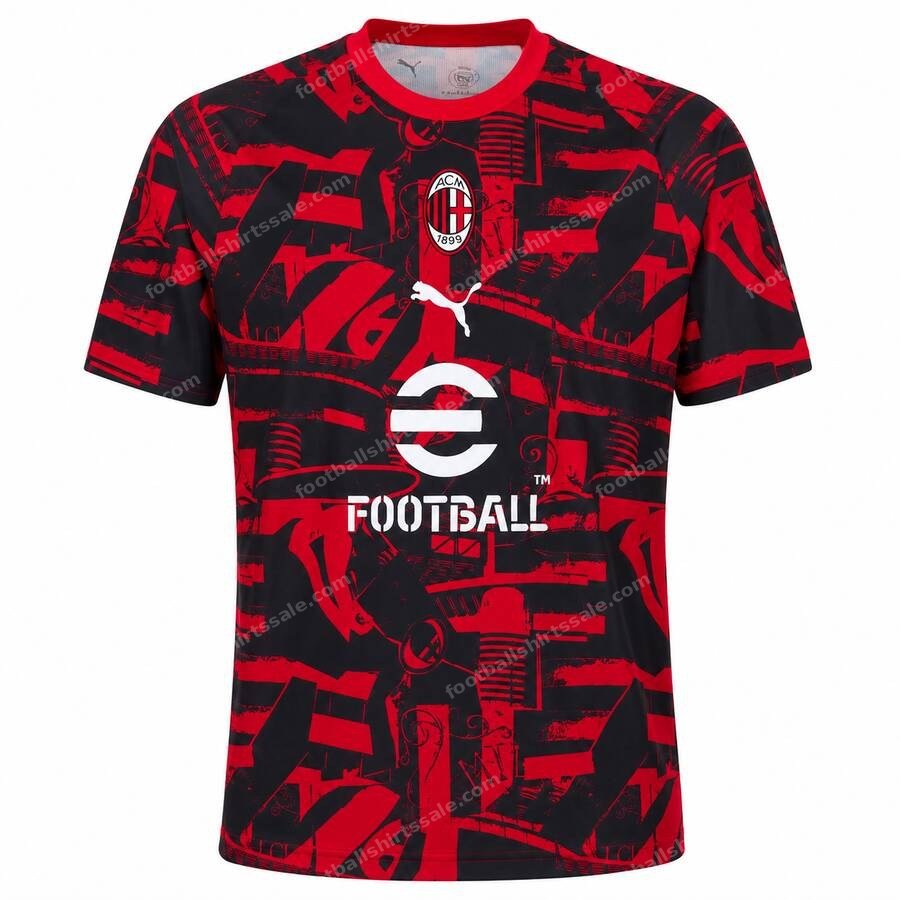 AC Milan Pre Match Football Shirt