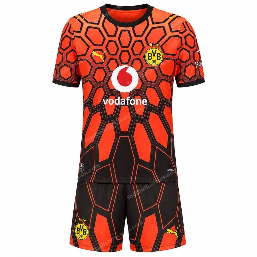 Borussia Dortmund Goalkeeper Kids Football Kit