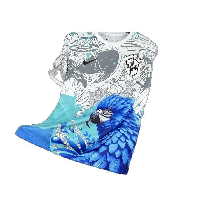 2026 Brazil Special Edition Blue Parrot Football Jersey
