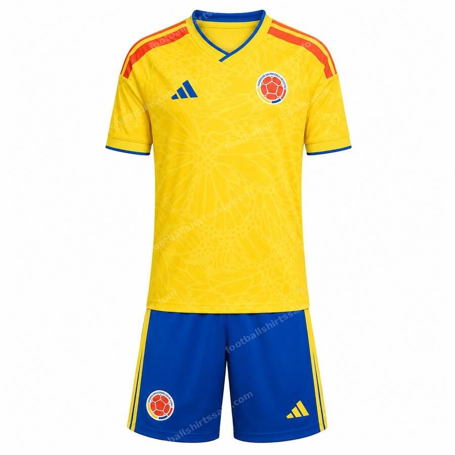 Colombia Home Kids Football Kit