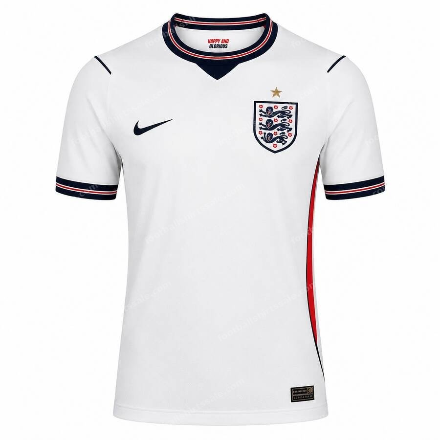 England Home Player Version Football Shirt