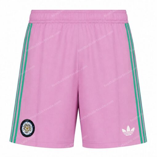 Leeds United Goalkeeper Pink Football Shorts