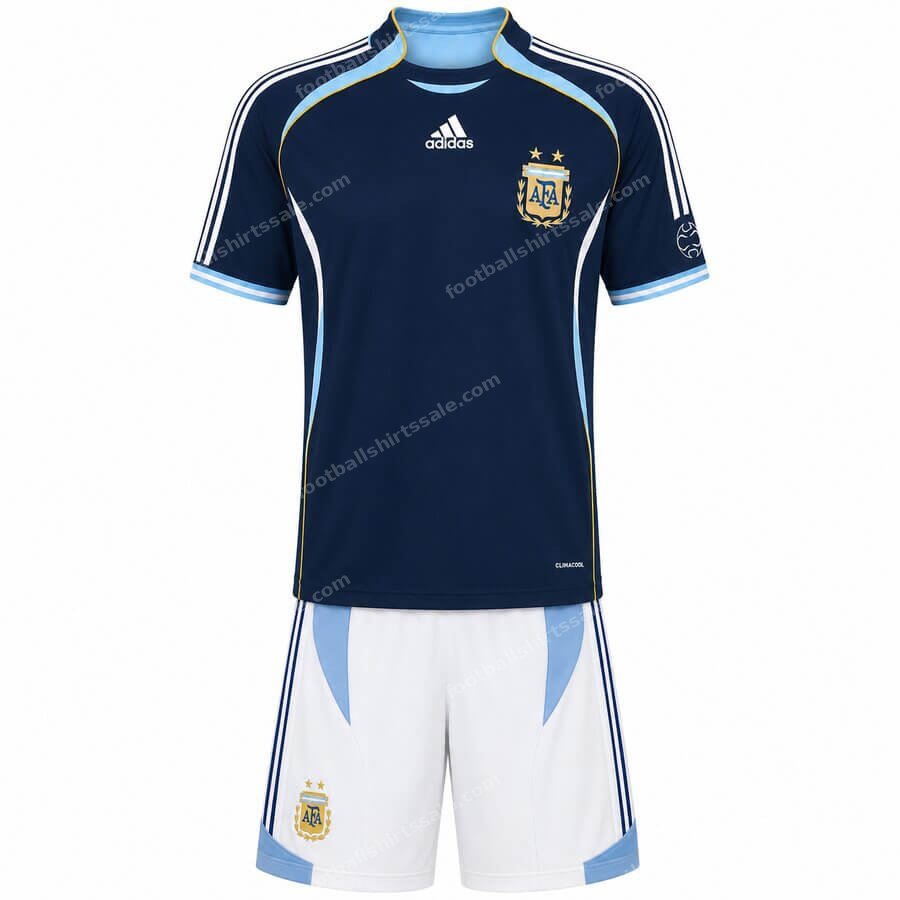 Argentina Retro Away Kids Football Kit 2006