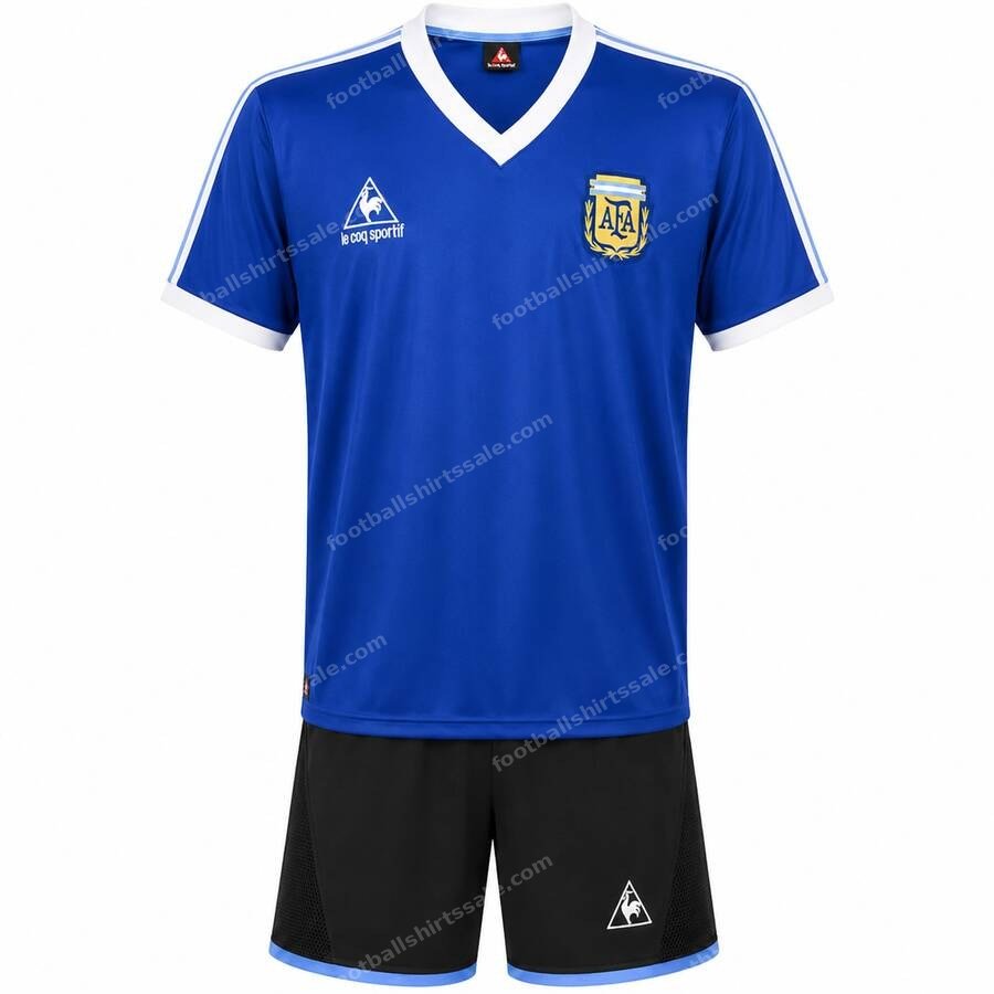 Argentina Retro Away Kids Football Kit 1986