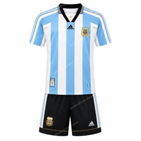 Argentina Retro Home Kids Football Kit 1998