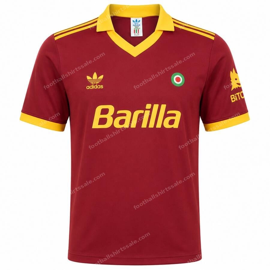 AS Roma Retro Home Football Shirt 91/92