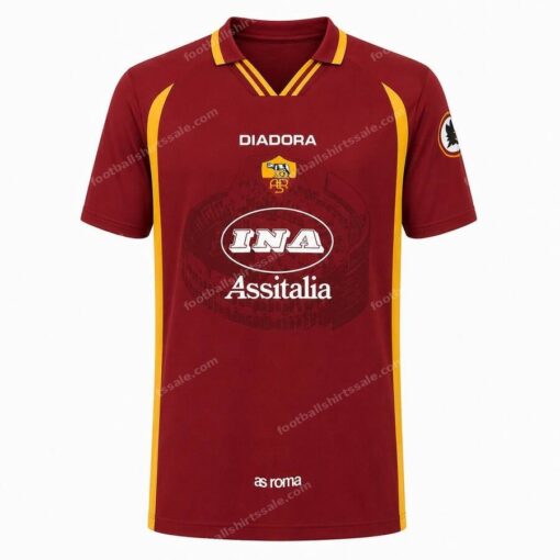 AS Roma Retro Home Football Shirt 97/98