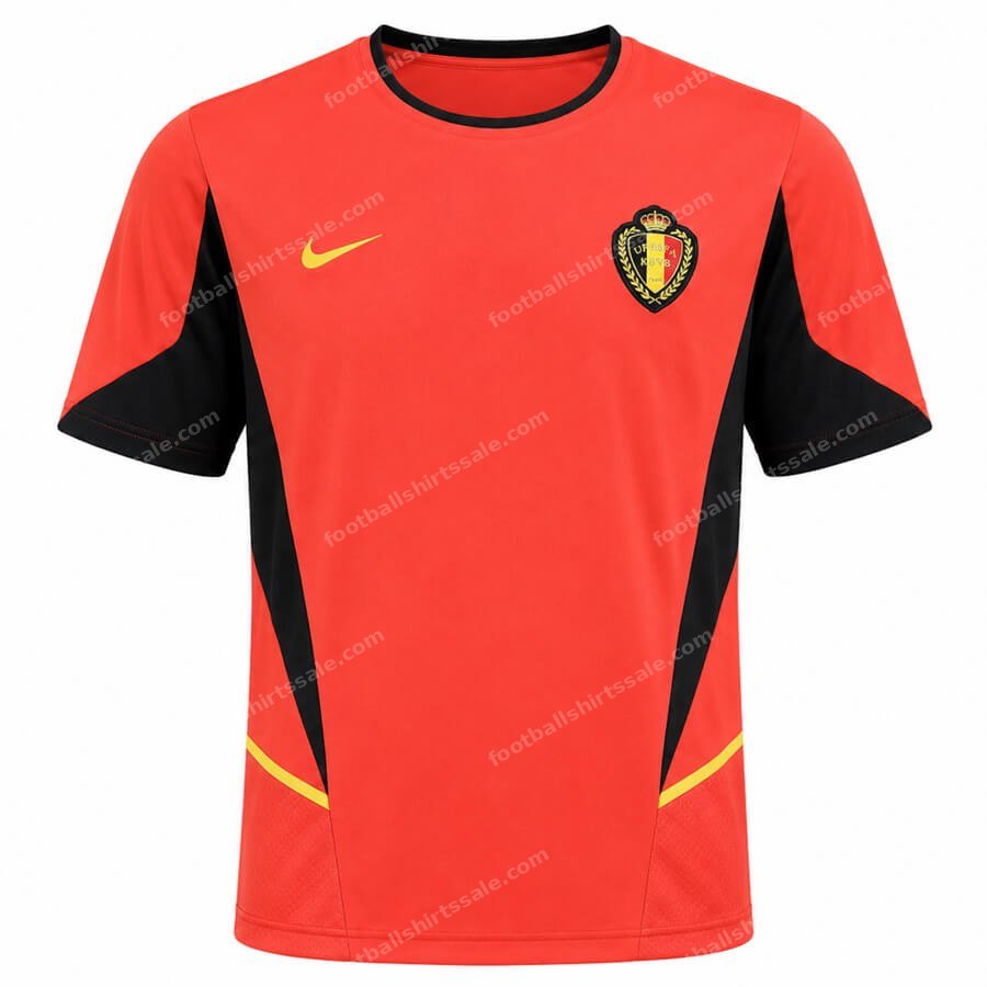 Belgium Retro Home Football Shirt 2002
