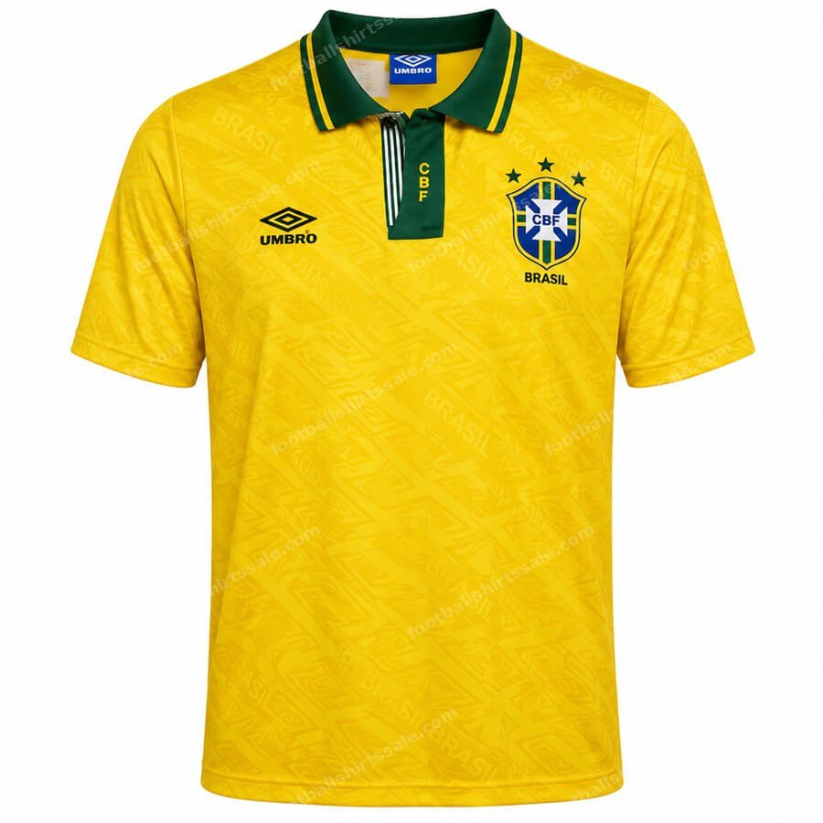 Brazil Retro Home Football Shirt 1992