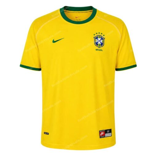 Retro Brazil Home Football Shirt 2000