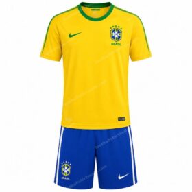 Brazil Retro Home Kids Football Kit 2010