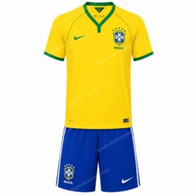 Brazil Retro Home Kids Football Kit 2014