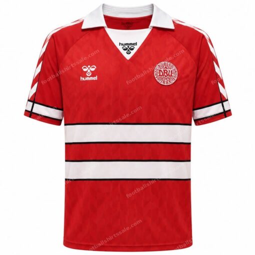 Denmark Retro Home Football Shirt 1988