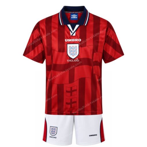 England Retro Away Kids Football Kit 1998