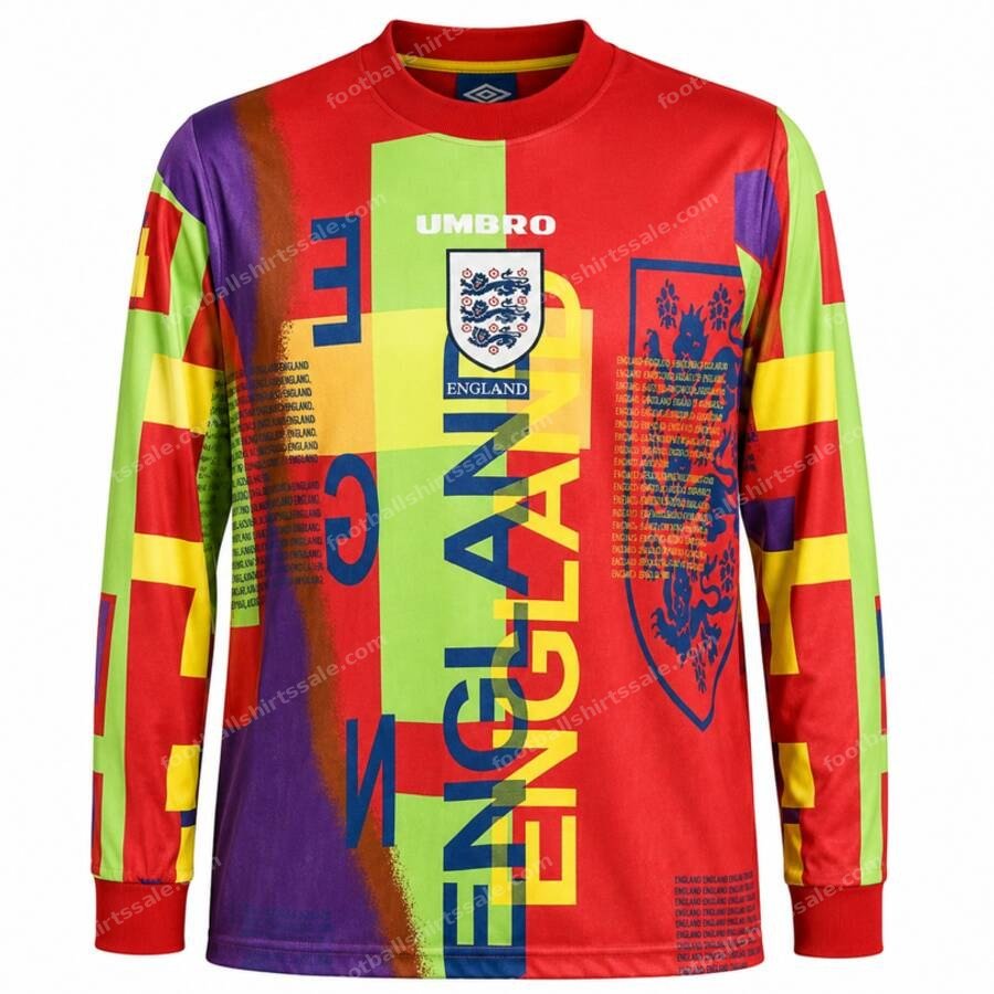 England Retro Goalkeeper Football Shirt 1996