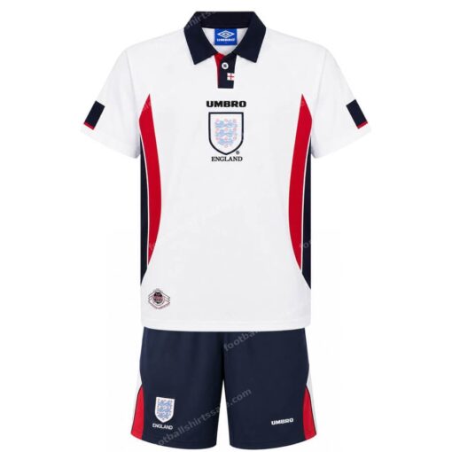 Retro England Home Kids Football Kit 1998