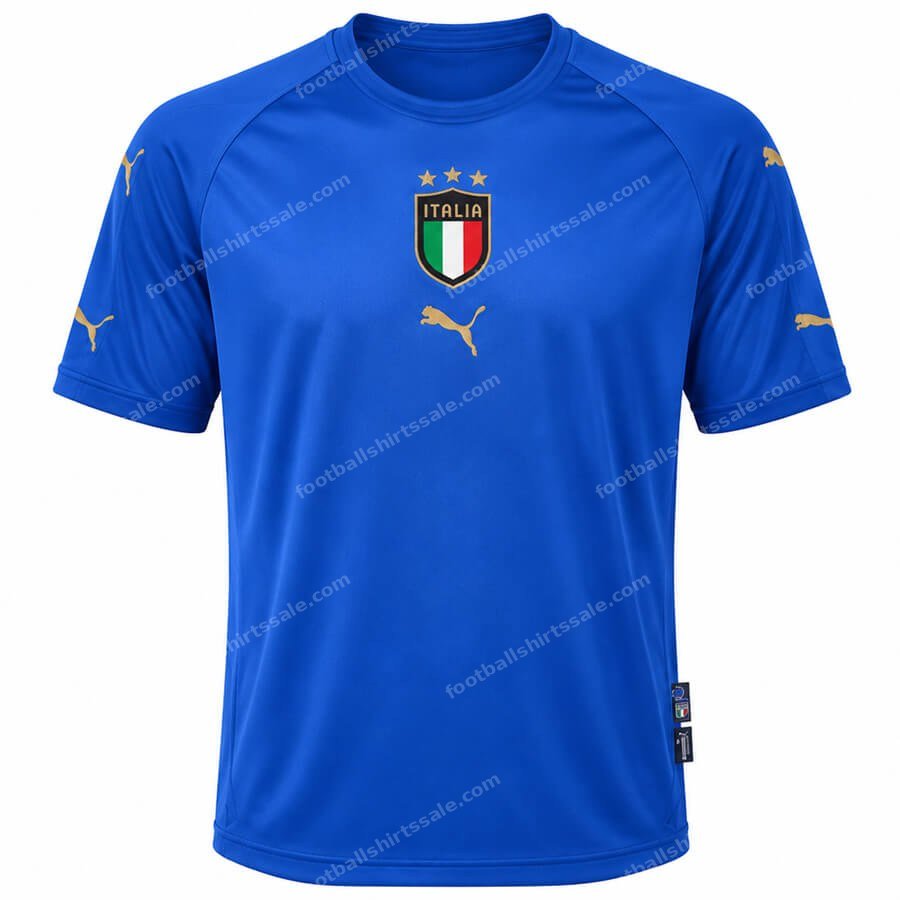 Italy Retro Home Football Shirt 2004