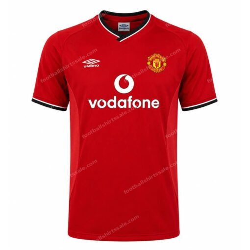 Retro Manchester United Home Football Shirt 00 02