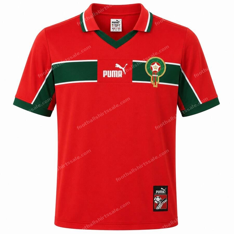 Morocco Retro Home Football Shirt 1998